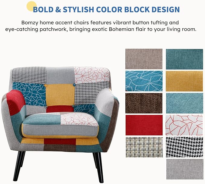 Bonzy Home Modern Accent Chair Set of 2 - Image 4