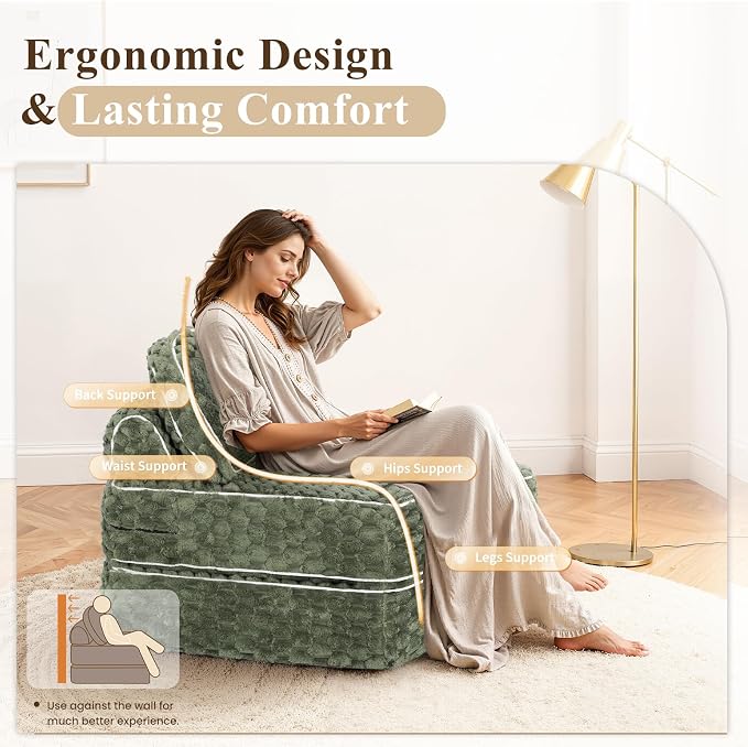 COLAMY Folding Sofa Bed, 3-in-1 Convertible Sleeper Chairs - Image 3