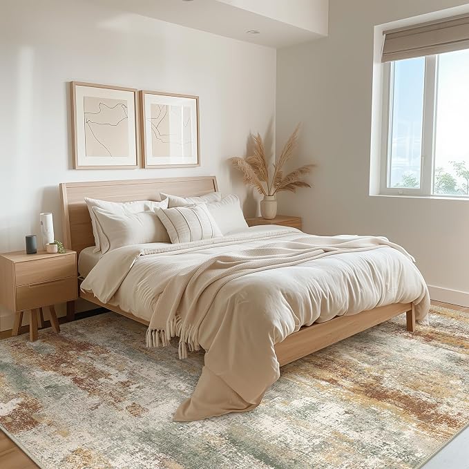 Area Rugs 8x10 for Living Room Bedroom, Modern Abstract Machine Washable Rug - Image 5