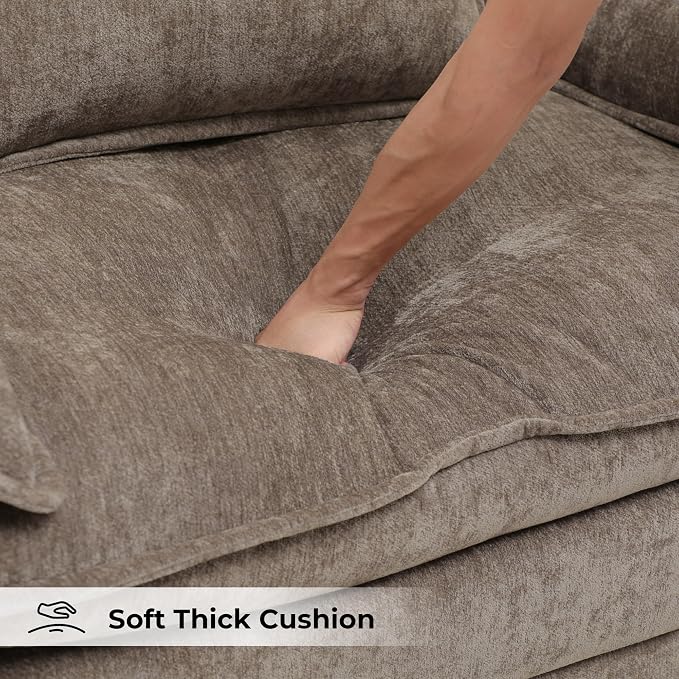 Oversized Accent Chair, Modern Chenille Cloud Sofa Chair - Image 8