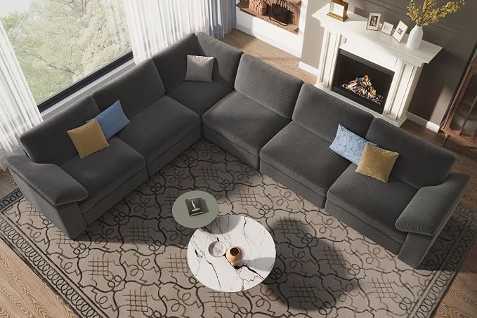 EASE MOOSE Oversized Sectional Modular Sofa, Large L Shape Sectional Couch Wide - Image 3