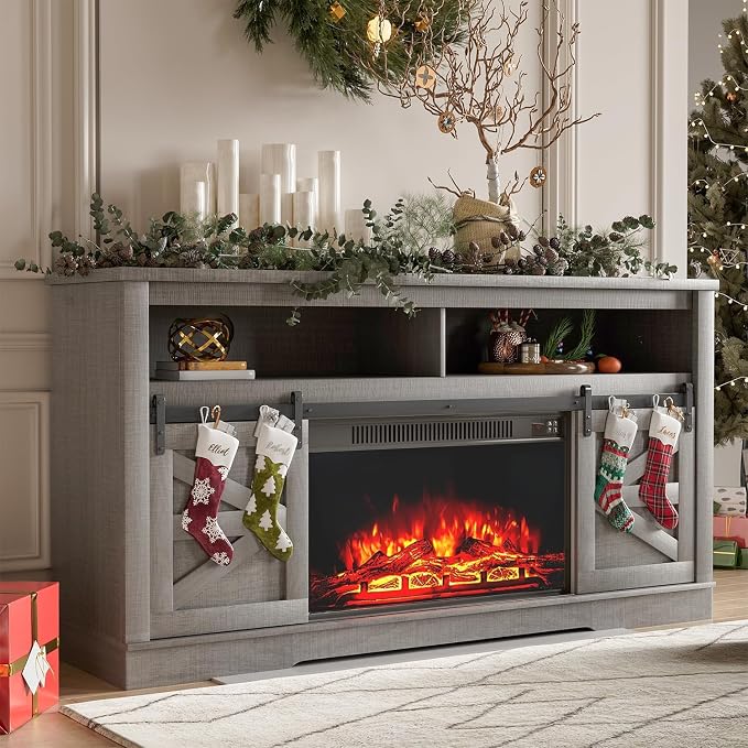 YESHOMY Fireplace TV Stand for Television up to 65+ Inch - Image 7