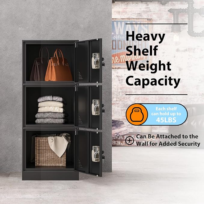 Metal Locker Storage Locker, Assemble Required - Image 5