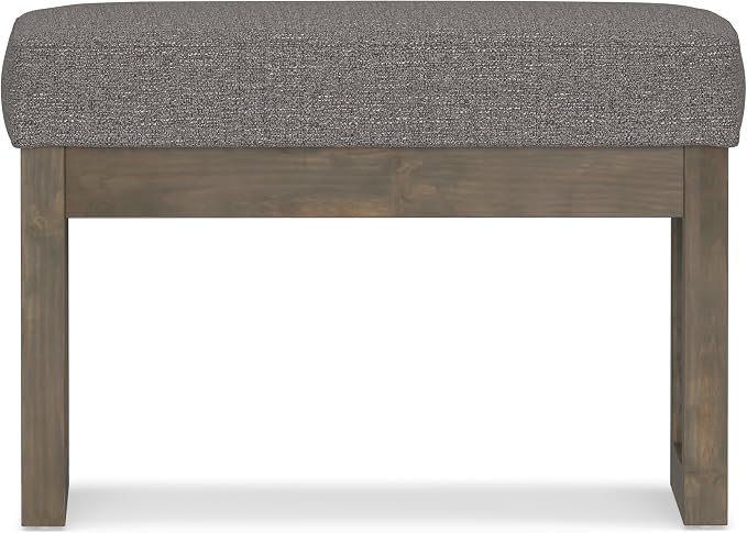 SIMPLIHOME Milltown Small Ottoman Bench - Image 5