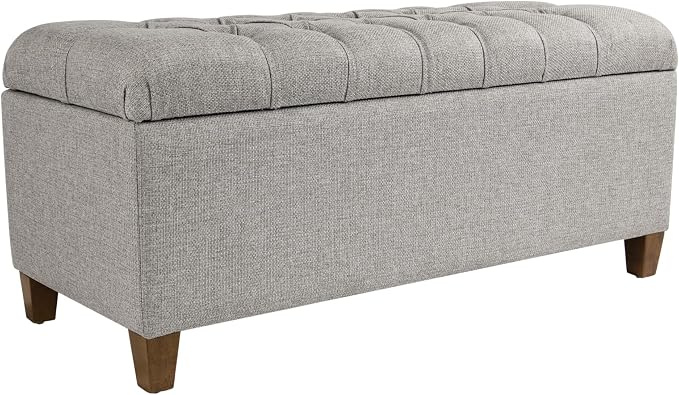 Homepop Home Decor Tufted Ainsley Button Storage Ottoman Bench - Image 9