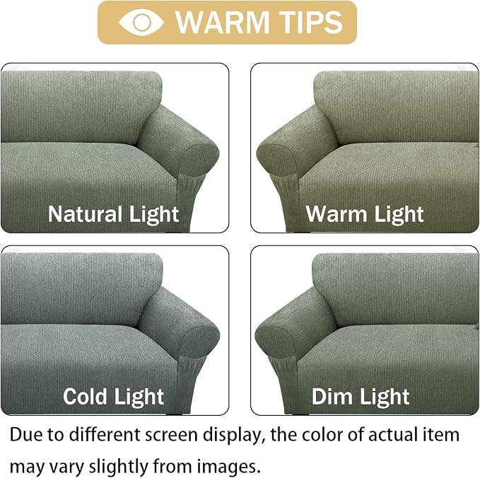 Armchair Slipcover with 1 Pillow Cover - Image 6