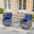 Belord Swivel Patio Chairs Wicker Set by Belord