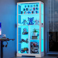 Lvifur Display Cabinet with Glass Doors, Modern Curio Cabinet with 3 Color by LVifurSmartFurniture