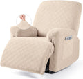 VANSOFY Oversized Recliner Chair Cover, 4-Pieces Stretch Recliner Covers by VANSOFYFURNITURECOVERS