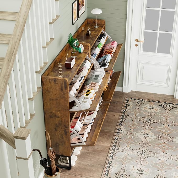 GRUSIGN Shoe Cabinet, Shoe Storage Cabinet - Image 8