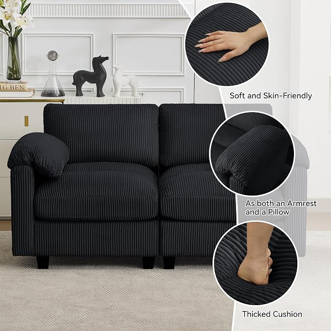 114'' Sectional 4 Seater Couch, Oversized Modular Couches - Image 3