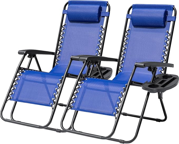 Devoko Padded Zero Gravity Chair, Foldable Anti Gravity Recliner by DEVOKO