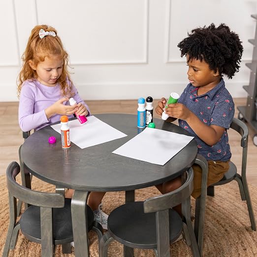 ECR4Kids Bentwood Table and Curved Back Chair Set, Kids Furniture - Image 9