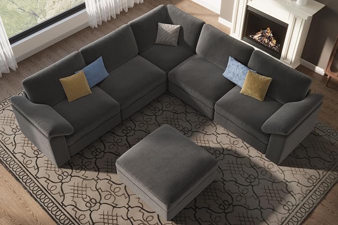 EASE MOOSE Oversized Sectional Modular Sofa, L Shape Sectional Couch - Image 3