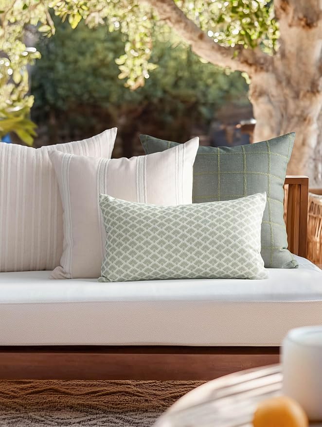 Crumbs Home Modern Farmhouse Fall Linen Indoor Outdoor Throw Pillow Cover Only - Image 3