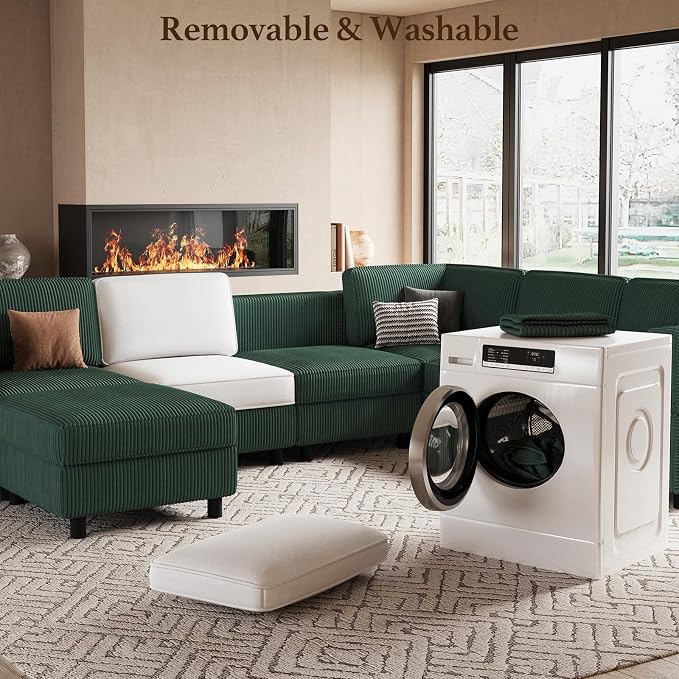 Belffin U Shaped Sectional Sofa Couch Modular Sectional Sofa - Image 4