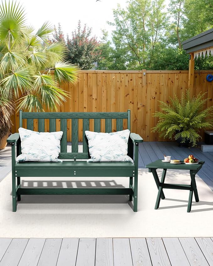 SERWALL Folding Outdoor Side Table Set of 2, Portable Adirondack Side Table - Image 11
