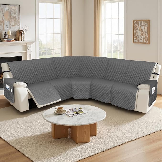 Arfntevss Recliner Sectional Couch Covers 1OO% Waterproof L Shape Sofa Cover - Image 7