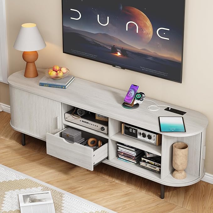 ONBRILL 69" TV Stand with Power Outlet - Image 3