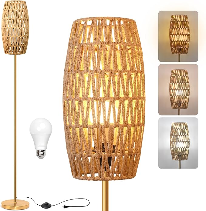Ruiever Floor Lamp for Living Room, Farmhouse Floor lamp, Modern Standing lamp by Ruiever