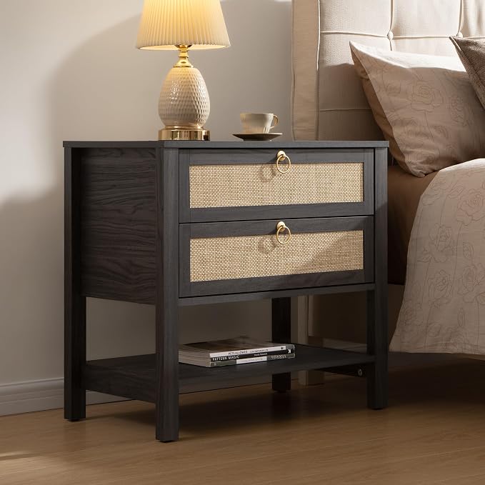 SICOTAS Night Stands Set of 2 for Bedroom, Large Bedside Tables - Image 3