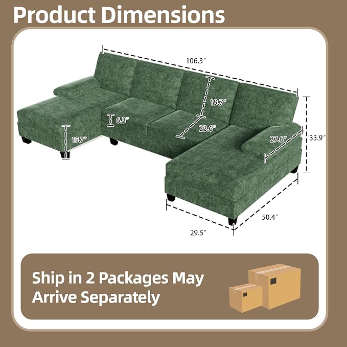 Shintenchi U-Shaped Sectional Couches - Image 2