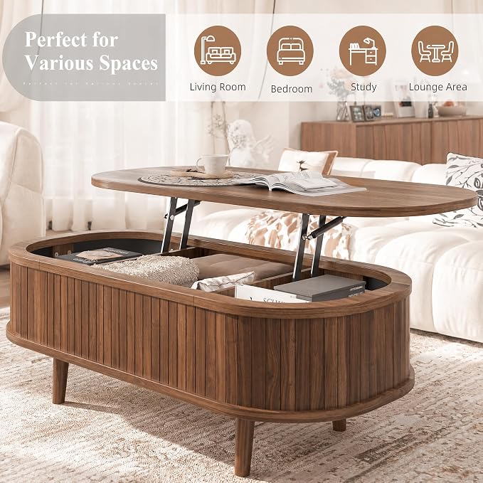 Easyego Oval Lift Top Coffee Table - Image 6