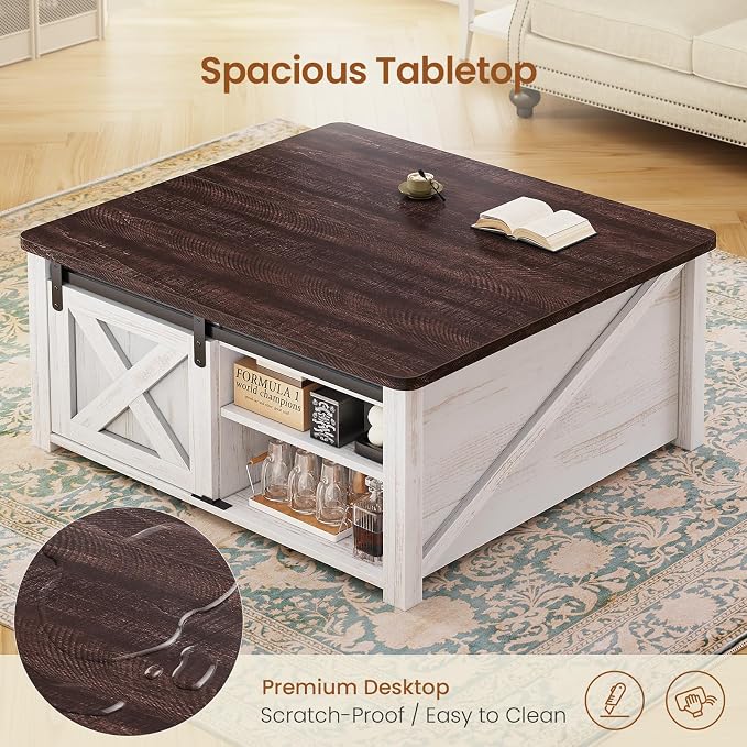 SEDETA 31.5" Lift Top Coffee Table - Image 5