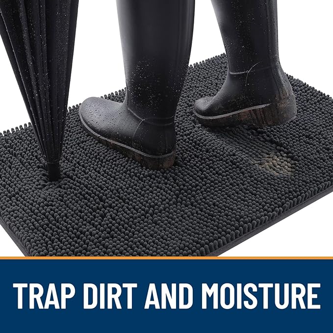 OLANLY Dog Door Mat for Muddy Paws 47x20, Absorbs Moisture and Dirt, Absorbent - Image 2
