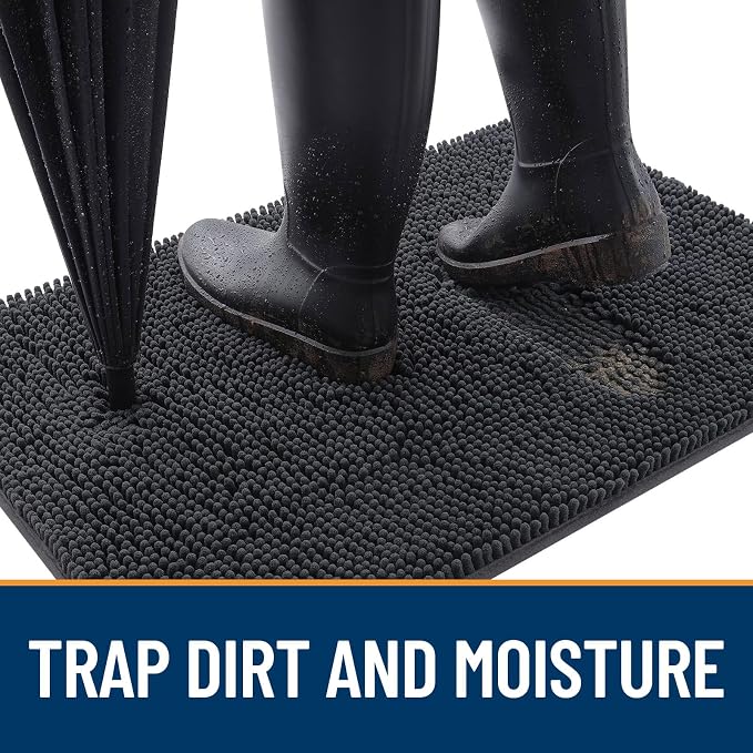 OLANLY Dog Door Mat for Muddy Paws 47x17, Absorbs Moisture and Dirt, Absorbent - Image 2