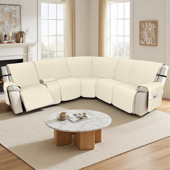 Arfntevss Recliner Sectional Couch Covers 1OO% Waterproof L Shape Sofa Cover - Image 7