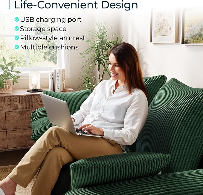 LINSY HOME Oversized Sectional Sleeper Sofa - Image 6