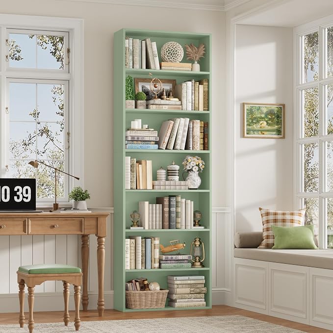 FACBOTALL 82" Tall Bookshelf, 7-Tier Open Shelves Bookcase, Freestanding - Image 2