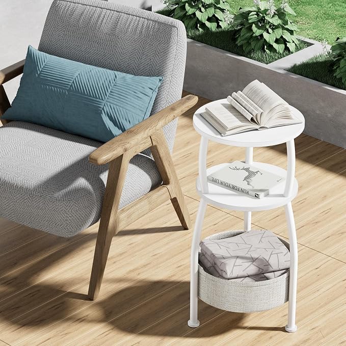 Small Round Side Table for Living Room - Image 6