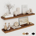 32Inch Floating Shelves for Wall 2 Pack Wood Shelves for Kitchen, Bedroom Wall by FunMemories