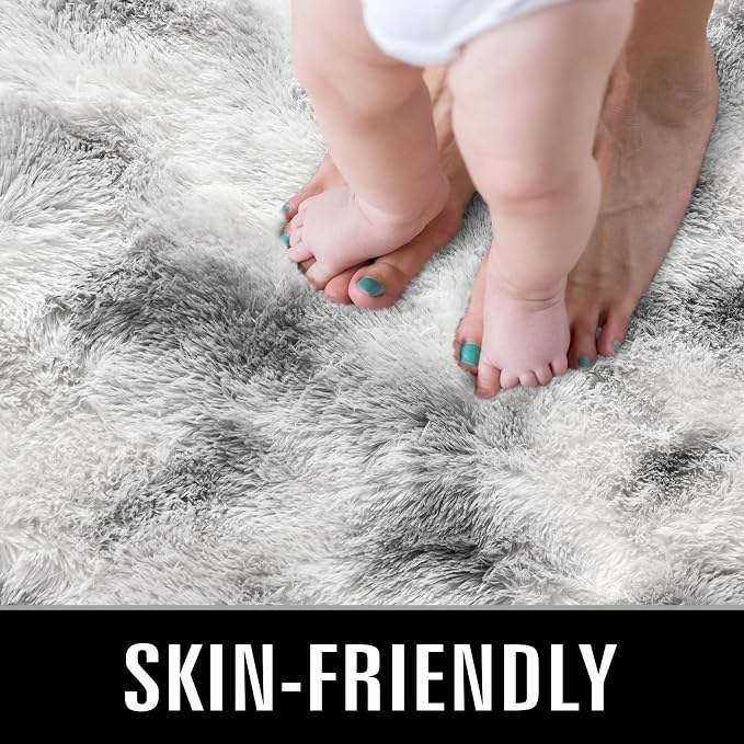 TWINNIS Super Soft Shaggy Rugs Fluffy Carpets 8x10 Feet, Indoor Modern Plush - Image 3