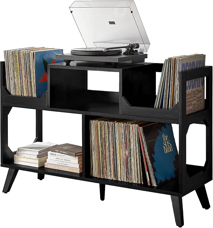 Crosley Furniture Asheville Mid-Century Modern Media Console Record Player Stand - Image 10