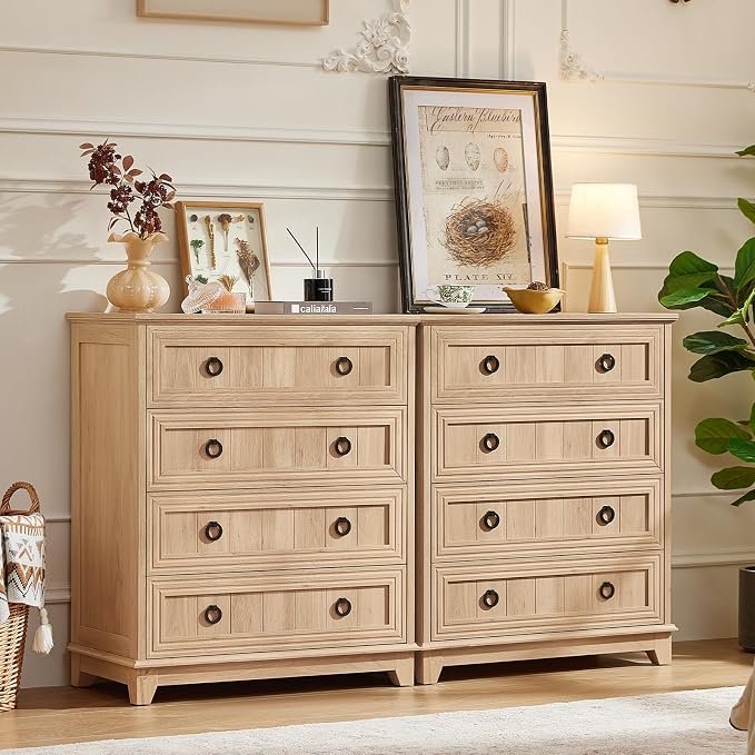 Joaxswe Farmhouse 4 Drawer Dresser - Image 5