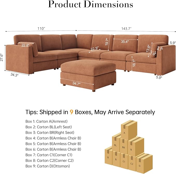 Oversized Modular Sectional Sofa - Image 2