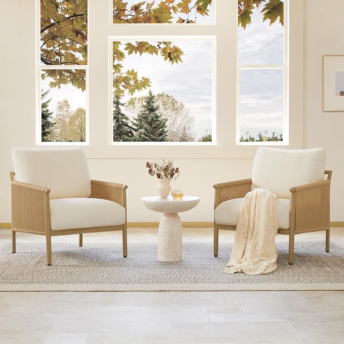 CHITA Accent Chairs Set of 2, Braid Modern Armchair - Image 6