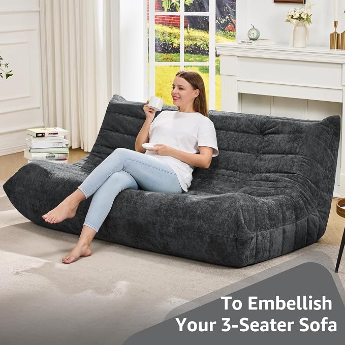 Bean Bag Chairs for Adults Giant Bean Bag Chair Memory Foam BeanBag Chair Bean - Image 6
