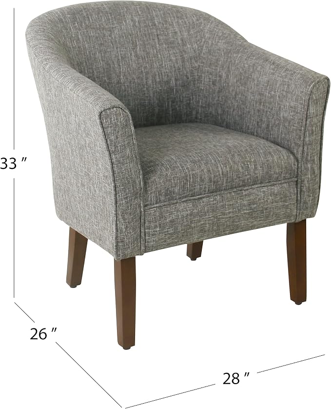 HomePop Modern Barrel Accent Chair - Image 3