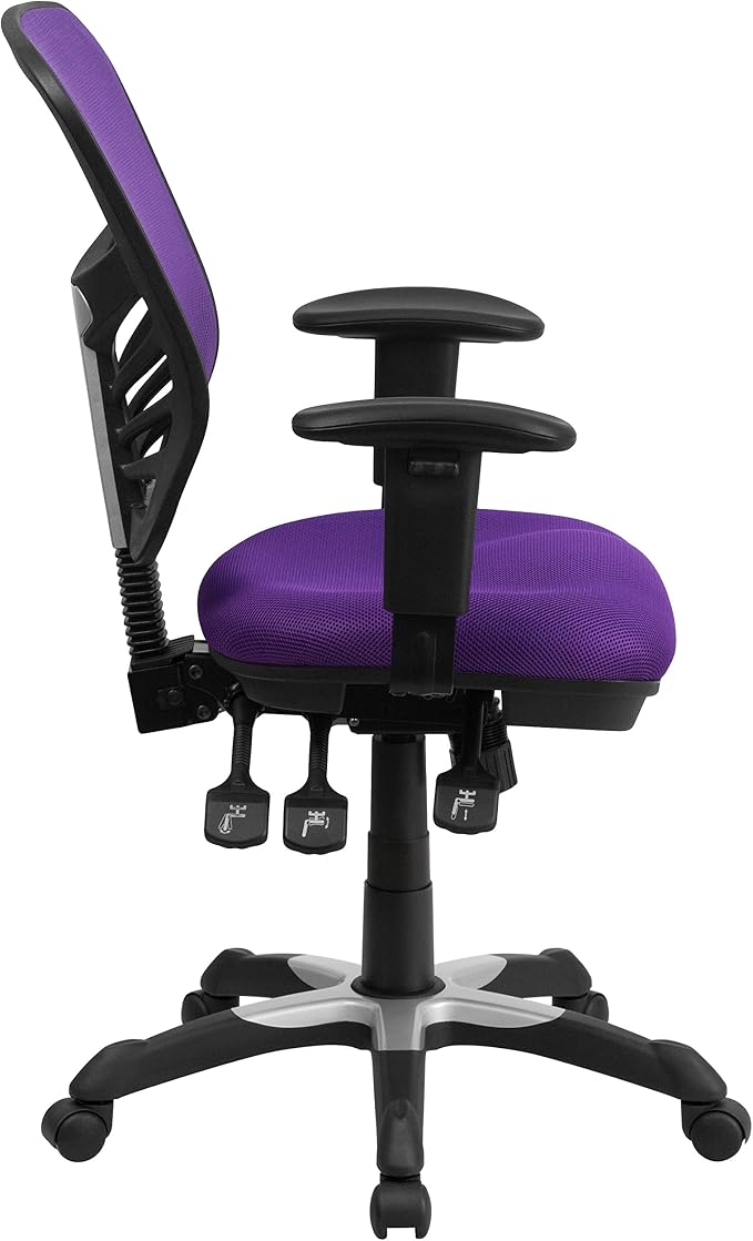 Flash Furniture Nicholas Mid-Back Swivel Office and Gaming Chair, Ergonomic - Image 6