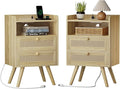 SUPERJARE 2 Drawer Night Stand by SUPERJARE