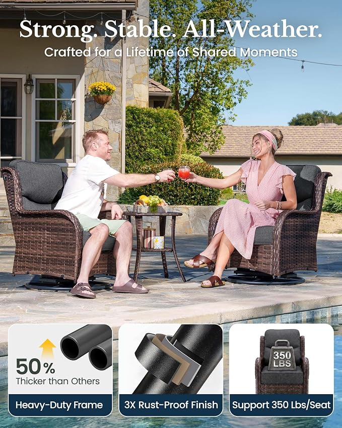 HILLGA 5-Piece Luxury Patio Furniture Set - Image 6