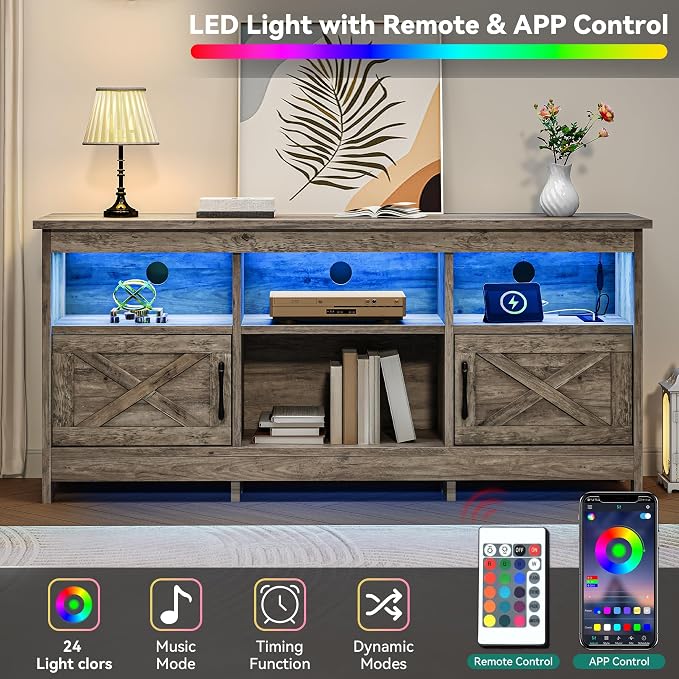 YITAHOME TV Stand for 65 Inch TVs, Entertainment Center - Image 6