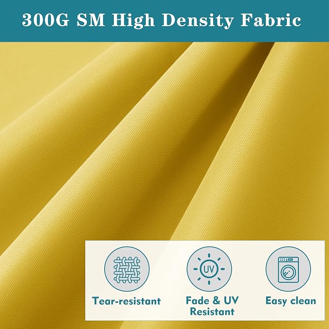 Outdoor Chaise Lounge Cushion Set of 2, Fadesafe Water-Repellent Lounge Deck - Image 3