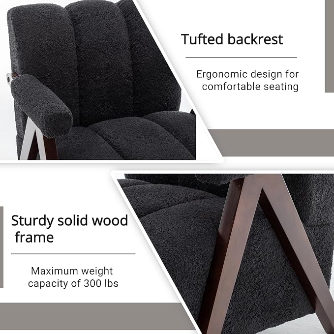 Mid Century Modern Accent Chairs Set of 2 - Image 3