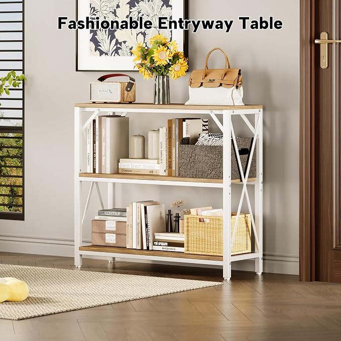Homeiju Console Table 31.5" Width, 3-Tier Entryway Table - Image 2
