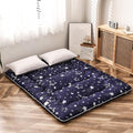 MAXYOYO Navy Star Futon Mattress Japanese Tatami Mat Foldable Futon Portable by MAXYOYO